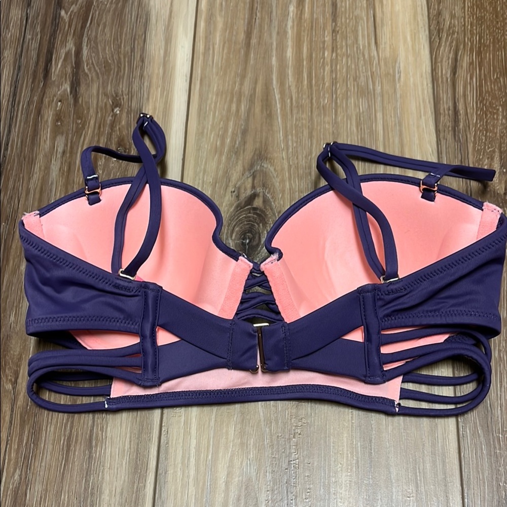 Victoria's Secret Purple Strappy Bikini Top - Picture 3 of 4